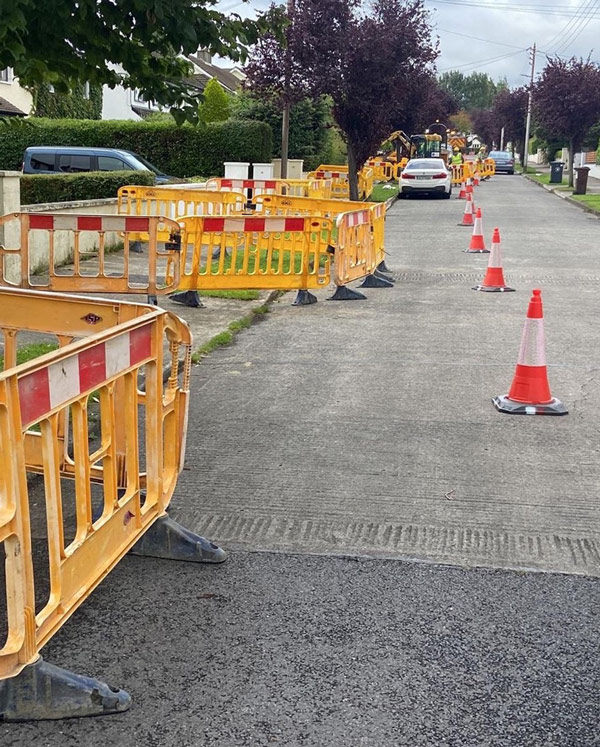 picture of GMC water mains renewal works near Braemore Road
