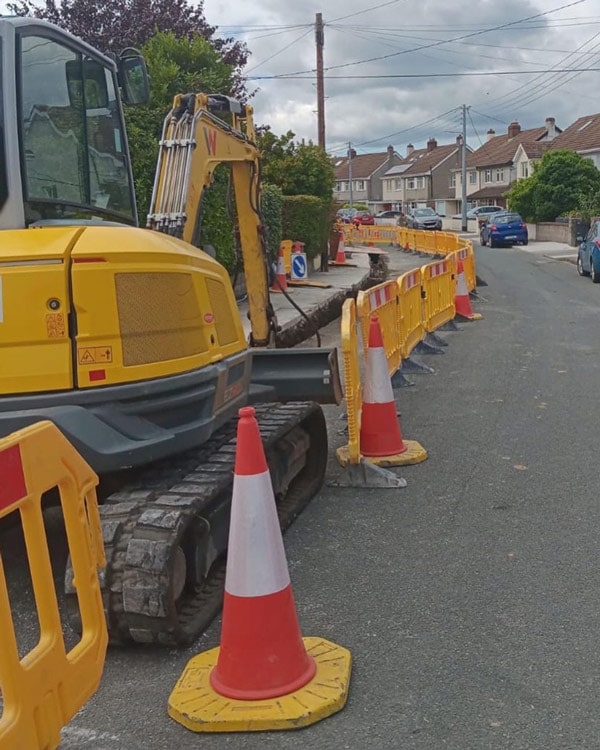 picture of GMC water mains renewal works near Braemore Road
