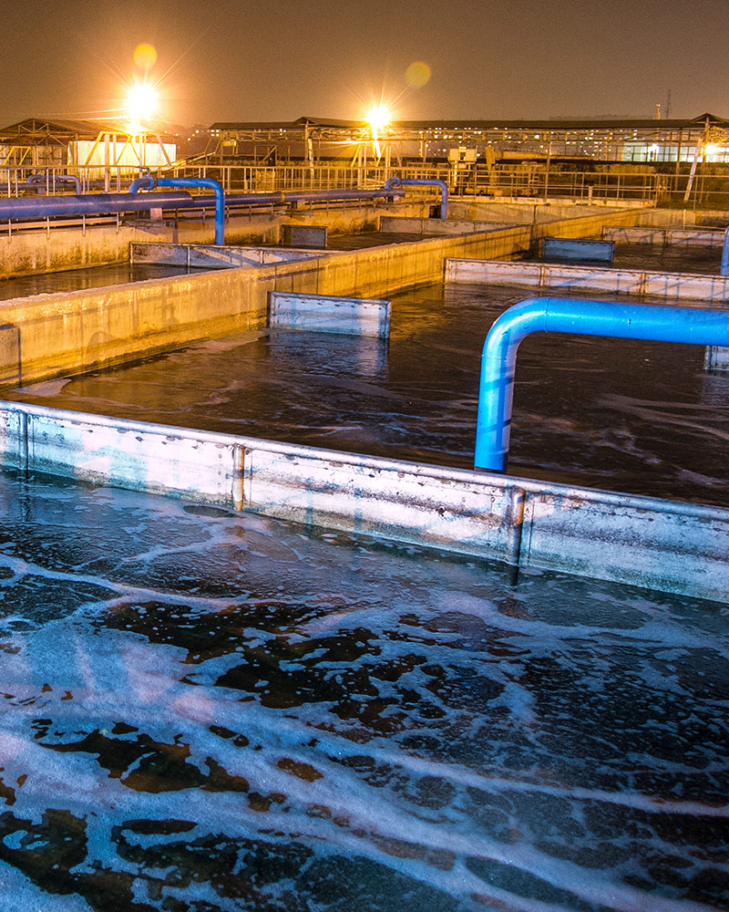 image of wastewater treatment plant